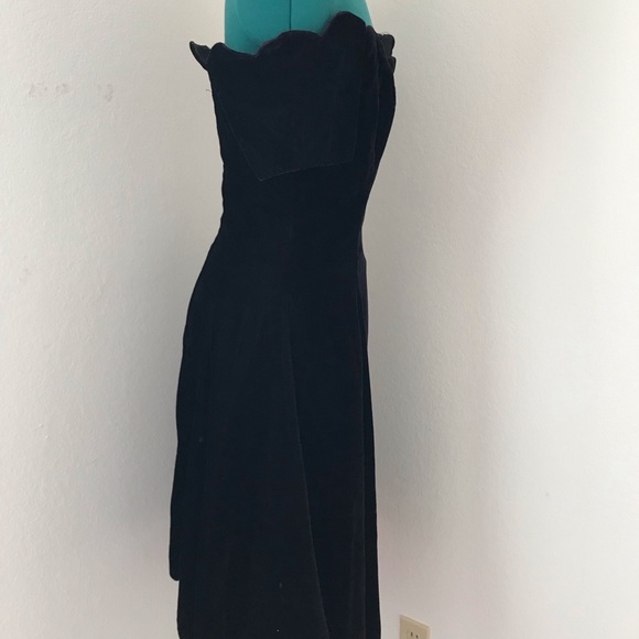 SOLDGorgeous purple/brown vintage velvet dress - Picture 6 of 8